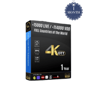 4K OTT IPTV 1 MONTH SUBSCRIPTION